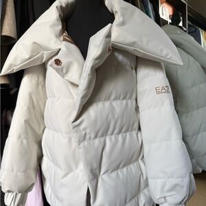 Emporio Armani White Puffer Jacket